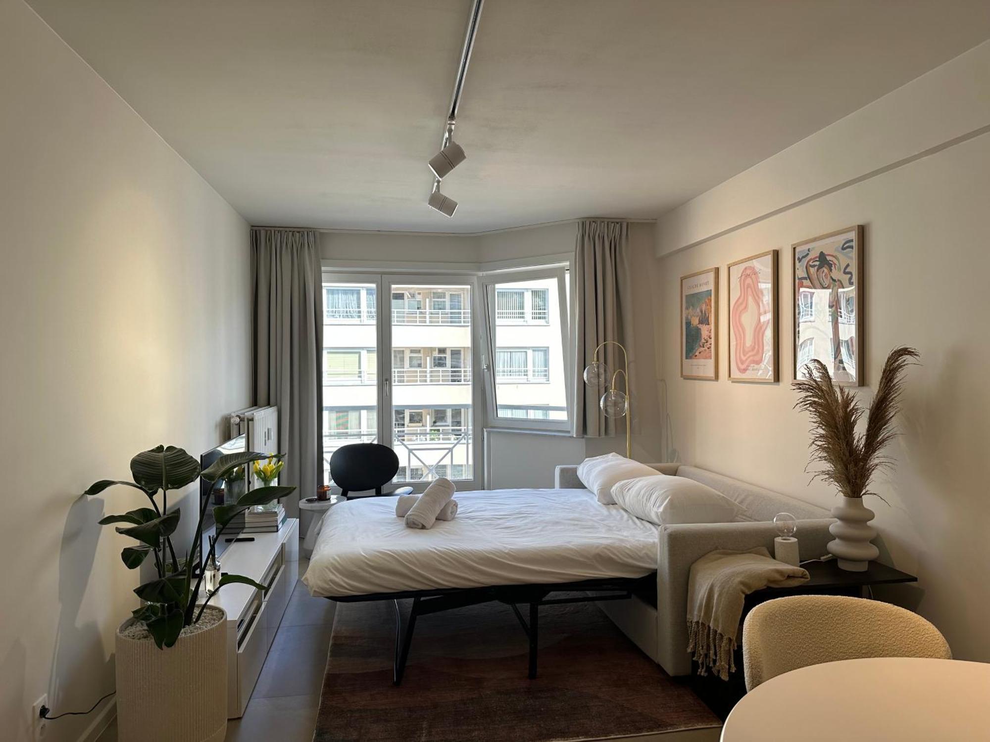 Studio F - 2 Personen - Op 250M Van De Zee 奥斯滕德 外观 照片